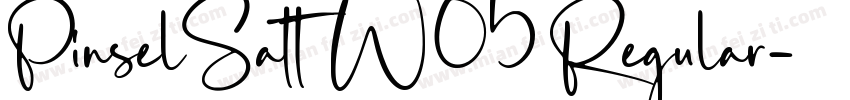 PinselSatt W05 Regular字体转换